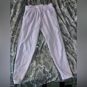 TNA lavender Cozy fleece sweatpants